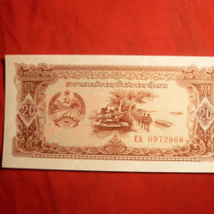 Bancnota 20 Kip Laos , cal.NC