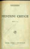 Cumpara ieftin MENTIUNI CRITICE -seria I-a - PERPESSICIUS