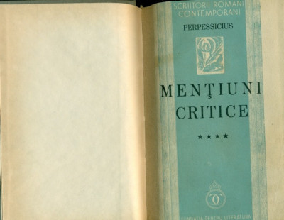 MENTIUNI CRITICE -vol.4 - PERPESSICIUS foto
