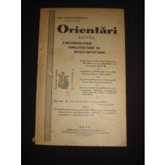 Gh. Teodorescu - Orientari asupra uniformizarii, organizarii si reglementarii...