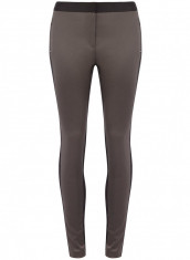 Pantaloni Dorothy perkins New-Black and grey panelled skinny trousers foto