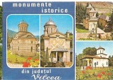 CPI (B2104) JUD. VALCEA. MANASTIRILE: COZIA, STINISOARA, CORNETU, SCHITUL OSTROV, EDITURA OSETCM, CIRCULATA 1978, STAMPILA, TIMBRU IMPRIMAT