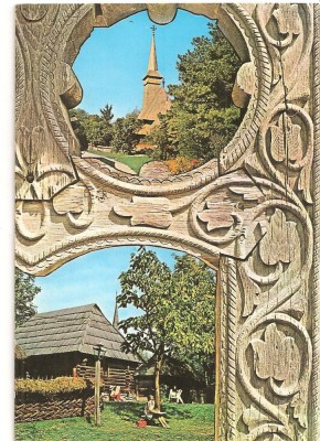 CPI (B2154) BUCURESTI, MUZEUL SATULUI, EDITURA OSEDT, CIRCULATA 1974, TIMBRU IMPRIMAT foto