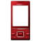 Carcasa rama fata cu tastatura superioara Sony Ericsson J20i Hazel GreenHeart rosu / red Originala