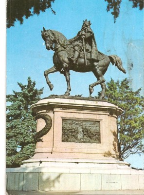 CPI (B2158) IASI. STATUIA LUI STEFAN CEL MARE, , EDITURA OSEDT, CIRCULATA 1973, STAMPILA, TIMBRU IMPRIMAT foto