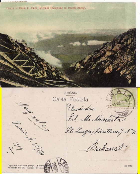 Muntii Bucegi - poteca la Omul, Valea Cerbului