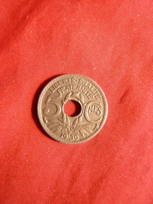 *Moneda 5 C 1930 Franta , cal.F.Buna foto