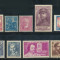 Anii 1930 Franta lot 9 timbre neuzate diverse tematice fara sarniera