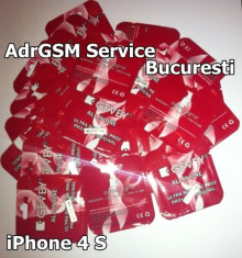GEVEY SIM iPhone 4S ALL IN ONE No Cut Version - unlock - IOS 5.0.1- 7.1.1 orice modem firmware foto