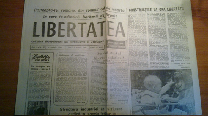 ziarul libertatea 6 martie 1990