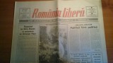 ziarul romania libera 27 ianuarie 1990