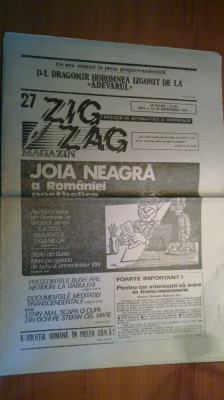 ziarul zig zag 11-17 septembrie 1990 foto