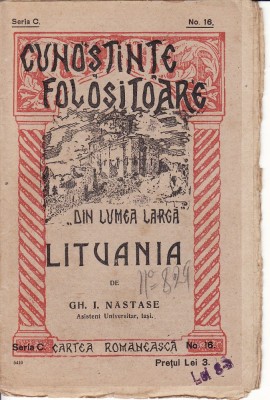 Din lumea larga- Lituania- brosura foto