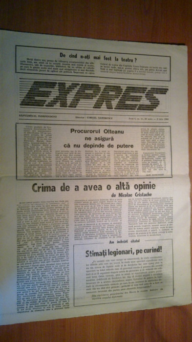 ziarul expres 29 iunie-5 iulie 1990