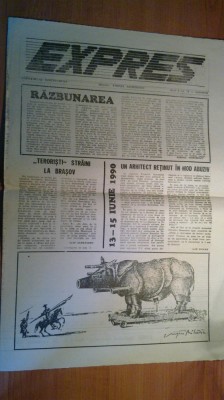 ziarul expres septembrie 1990 foto