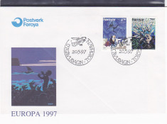 CEPT 1997,povesti, FDC,Insulele Feroe. foto