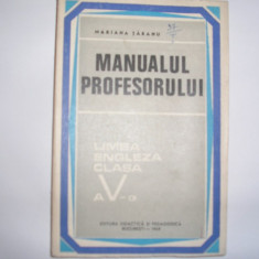 Manualul profesorului- limba engleza, clasa a V- a - Autor : Mariana Taranu R20