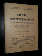 Ioan C. Marinescu, Codul de procedura civila,1944 foto