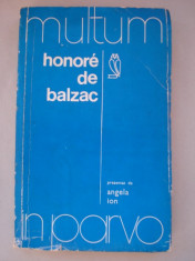 MULTUM IN PARVO - Honore de Balzac foto