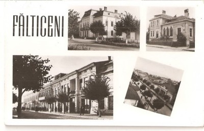 CPI (B1057) FALTICENI, MOZAIC 4 IMAGINI, EDITURA MERIDIANE, CPCS, CIRCULATA 1961, STAMPILE, TIMBRE. foto