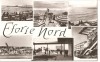 CPI (B1037) EFORIE NORD, MOZAIC 6 IMAGINI, EDITURA MERIDIANE, CPCS, CIRCULATA, 1963, TIMBRU FILATELIC., Fotografie