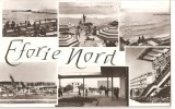 CPI (B1037) EFORIE NORD, MOZAIC 6 IMAGINI, EDITURA MERIDIANE, CPCS, CIRCULATA, 1963, TIMBRU FILATELIC.