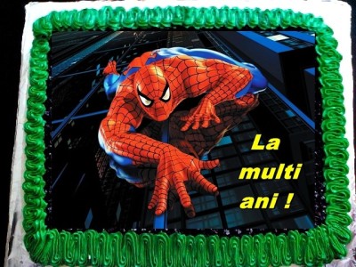 Ornament Tort Comestibil Cu Spiderman Arhiva Okazii Ro