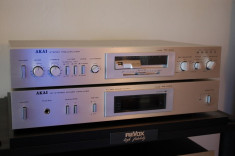 AKAI amplificator PA W04-preamplificator PR a04 -silver- foto