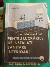 INDRUMATOR PENTRU LUCRARILE DE INSTALATII SANITARE INTERIOARE foto