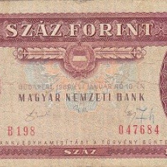 Ungaria 100 Forint 1989 01 10
