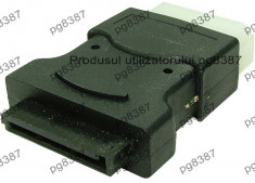 Adaptor SATA 15 pini, mama-MOLEX 4 pini tata-126980 foto