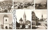 CPI (B1064) MEDIAS, MOZAIC 6 IMAGINI, EDITURA MERIDIANE, CPCS, CIRCULATA 1972, STAMPILA, TIMBRU.