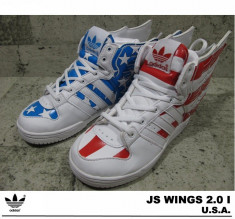 ADIDASI ADIDAS ORIGINALS JEREMY SCOTT WINGS 2.0 USA PENTRU COPII ,ORIGINALI !!! NOI IN CUTIE , CU ETICHETA foto