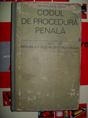 CODUL DE PROCEDURA PENALA AL REPUBLICII SOCIALISTE ROMANIA foto