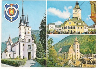 carte postala(marca fixa)-BRASOV -colaj foto