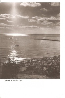 CPI (B1099) VASILE ROAITA - PLAJA, EDITURA MERIDIANE CPCS, CIRCULATA 1960, STAMPILE, TIMBRU. foto