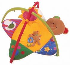 Centru activitati K&amp;#039;s Kids 3 in 1 Bear playgym - Salteluta educativa bebe - Paturica bebelusi foto