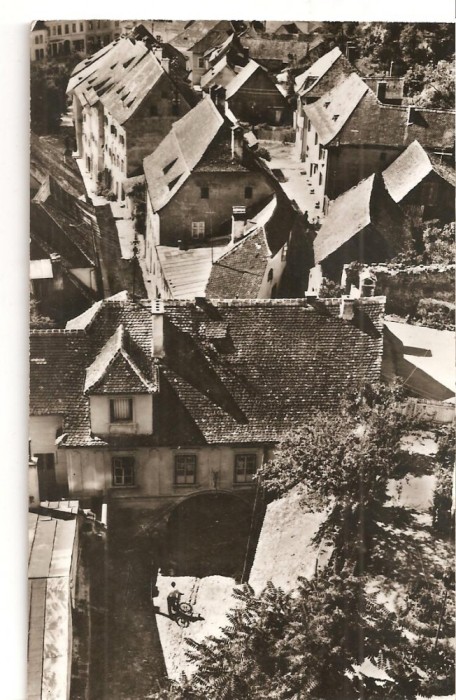 CPI (B1109) SIGHISOARA, EDITURA MERIDIANE CPCS, CIRCULATA 1972, STAMPILE, TIMBRU.