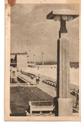 CPI (B1116) MAMAIA - PLAJA, EDITURA LIBRARIA NOASTRA, CIRCULATA 1955, STAMPILE, TIMBRU FILATELIC. foto