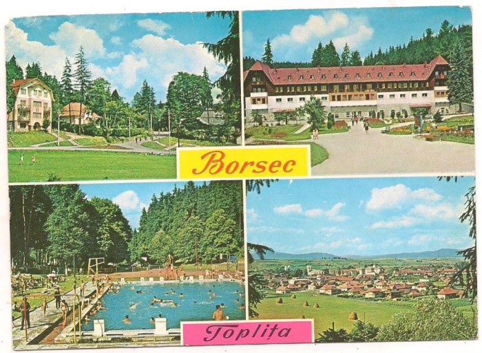 carte postala(marca fixa)-TOPLITA- BORSEC