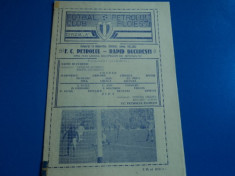 Program meci fotbal Petrolul Ploiesti - Rapid Bucuresti 11.03.1986 foto