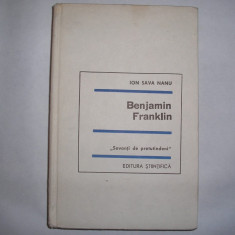 ION SAVA NANU - BENJAMIN FRANKLIN,RF10/4