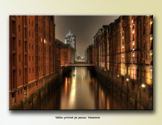 Tablouri living, dormitor pe canvas - Hamburg Speicherstadt (90x60cm) foto