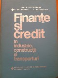 Cumpara ieftin FINANTE SI CREDIT IN INDUSTRIE, CONSTRUCTII SI TRANSPORTURI
