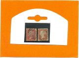 22-ANGLIA-MAREA BRITANIE 1841-1855-One penny SG8+SG43--Victoria 2 stampilate