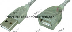 Cablu adaptor USB A tata-USB A mama - 0,2 m-128067 foto