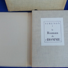 GEORGES SIMENON - LE ROMAN DE L'HOMME - ED. I-A - 1959 - ED.BIBLIOFILA -EX.587 *