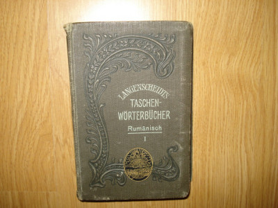 DICTIONAR ROMAN-GERMAN PROF.DR.GHITA POP ANUL 1911 foto