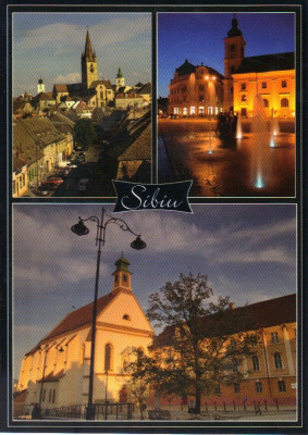 Carte postala CP SB006 Sibiu - colaj - necirculata foto