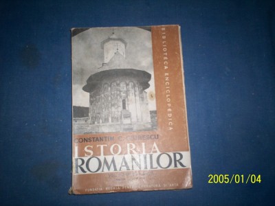 ISTORIA ROMANILOR -VOLII PARTEA A II-A -CONSTANTIN C GIURESCU foto